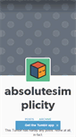 Mobile Screenshot of absolutesimplicity.tumblr.com