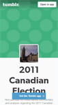 Mobile Screenshot of election2011.tumblr.com