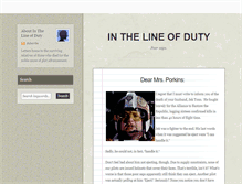 Tablet Screenshot of inthelineofduty.tumblr.com