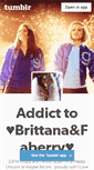 Mobile Screenshot of brittanafaberry-addict.tumblr.com
