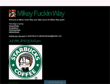 Tablet Screenshot of mikeyfuckinway.tumblr.com