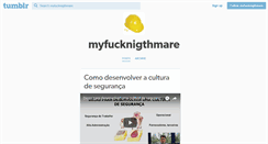 Desktop Screenshot of myfucknigthmare.tumblr.com
