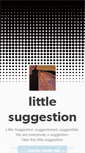 Mobile Screenshot of littlesuggestion.tumblr.com