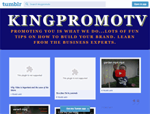Tablet Screenshot of kingpromotv.tumblr.com