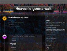Tablet Screenshot of heavens-gonna-wait-hell-aint.tumblr.com