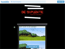 Tablet Screenshot of desuplente.tumblr.com
