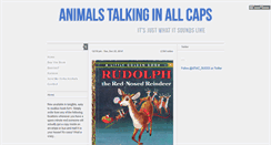 Desktop Screenshot of animalstalkinginallcaps.tumblr.com