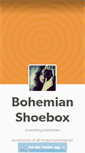 Mobile Screenshot of bohemianshoebox.tumblr.com
