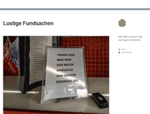 Tablet Screenshot of fundsachen.tumblr.com