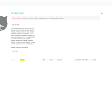 Tablet Screenshot of elmalcriado.tumblr.com