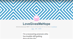 Desktop Screenshot of lovegivesmehope.tumblr.com