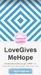 Mobile Screenshot of lovegivesmehope.tumblr.com