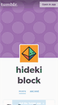 Mobile Screenshot of hidekihotblock.tumblr.com