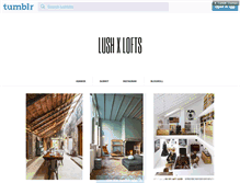 Tablet Screenshot of lushlofts.tumblr.com