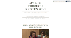 Desktop Screenshot of mylifethroughkristenwiig.tumblr.com