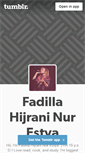 Mobile Screenshot of fadillahijrani.tumblr.com