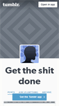 Mobile Screenshot of gettheshitdone.tumblr.com