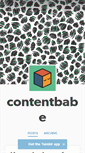 Mobile Screenshot of contentbabe.tumblr.com