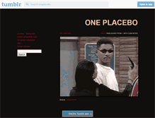 Tablet Screenshot of oneplacebo.tumblr.com