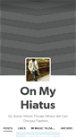 Mobile Screenshot of onmyhiatus.tumblr.com