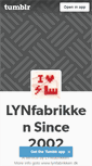 Mobile Screenshot of lynfabrikken.tumblr.com