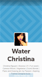 Mobile Screenshot of h2ochristina.tumblr.com