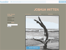 Tablet Screenshot of joshuawitten.tumblr.com