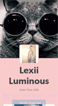 Mobile Screenshot of lexiiluminous.tumblr.com