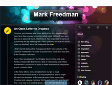 Tablet Screenshot of markfreedman.tumblr.com