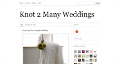 Desktop Screenshot of knot2manyweddings.tumblr.com