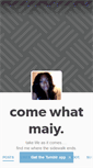 Mobile Screenshot of comewhatmaiy.tumblr.com