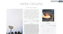 Desktop Screenshot of papercrownz.tumblr.com