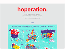 Tablet Screenshot of hoperation.tumblr.com