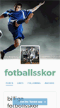 Mobile Screenshot of fotbollsskor.tumblr.com