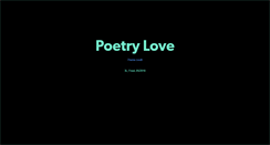 Desktop Screenshot of poetry-love.tumblr.com