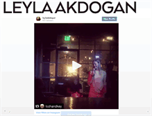 Tablet Screenshot of leylaakdogan.tumblr.com