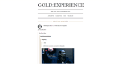 Desktop Screenshot of goldexperience.tumblr.com
