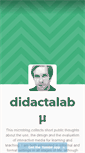 Mobile Screenshot of didactalab.tumblr.com