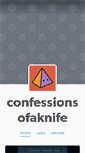 Mobile Screenshot of confessionsofaknife.tumblr.com