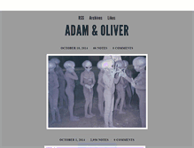 Tablet Screenshot of adamandoliver.tumblr.com