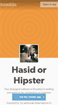 Mobile Screenshot of hasidorhipster.tumblr.com