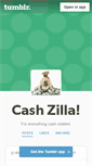 Mobile Screenshot of cashzilla.tumblr.com