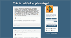 Desktop Screenshot of goldenphoenixgirl.tumblr.com