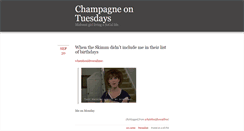 Desktop Screenshot of champagneontuesdays.tumblr.com