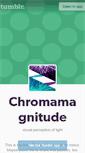 Mobile Screenshot of chromamagnitude.tumblr.com