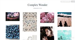 Desktop Screenshot of complexwonder.tumblr.com