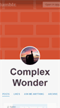 Mobile Screenshot of complexwonder.tumblr.com