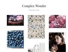 Tablet Screenshot of complexwonder.tumblr.com