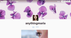 Desktop Screenshot of anythingmaria.tumblr.com