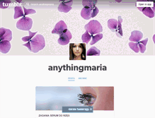 Tablet Screenshot of anythingmaria.tumblr.com